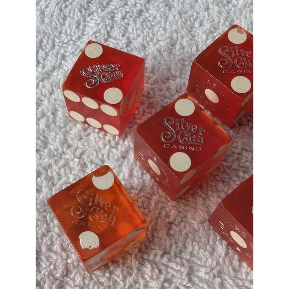 🎲 Vintage Silver City Casino 1977 Dice Lot Of 5 🎲 Rare - Picture 2 of 16